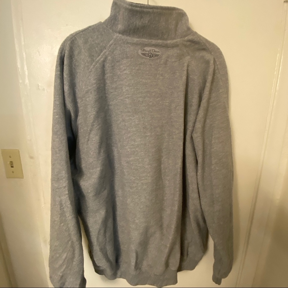 Straight Down Pullover Grey Quarter Zip Men’s Xl - image 3